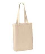 Nutshell - Recycled premium canvas ‘flat base’ shopper - front view