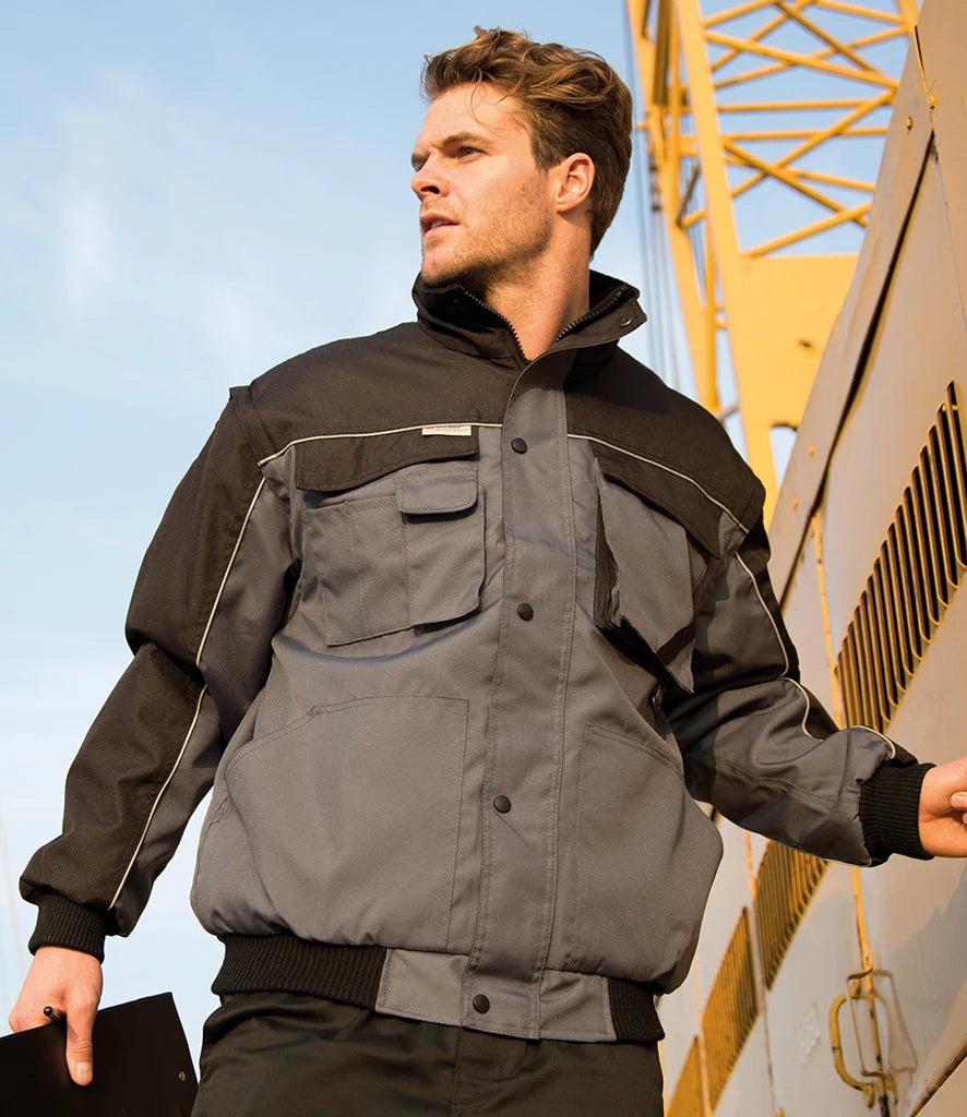 Result Work-Guard Zip Sleeve Heavy Duty Jacket RS71