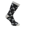Spitfire Socks – Black and Grey Combed Cotton by Dalaco