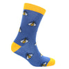 Bee Socks – New Blue and Yellow Combed Cotton by Dalaco