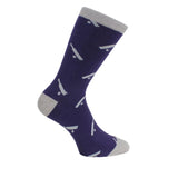 Cricket Socks – Blue & Grey Combed Cotton by Dalaco