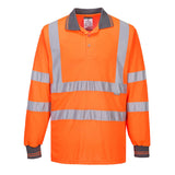 Portwest Hi-Vis Long Sleeved Polo Shirt S277