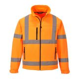 Portwest Hi-Vis Classic Softshell Jacket Coat (3L) S424
