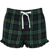 SF Clothing Ladies Tartan Frill Lounge Shorts SK82