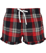 SF Clothing Ladies Tartan Frill Lounge Shorts SK82