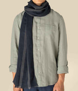 Spasso Twill Striped Scarf SP141 - Marine Twill Stripe