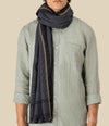 Spasso Grey Pixel Check Scarf SP159 - Grey Pixel Check