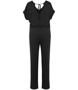 Spasso Ladies Short Sleeve Linen Knit Jumpsuit SP5004