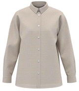 Spasso Ladies Long Sleeve Oversized Linen Shirt SP501 - Linen