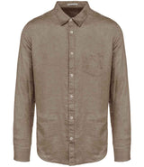 Spasso Long Sleeve Linen Shirt SP504