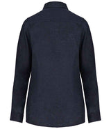 Spasso Ladies Long Sleeve Linen Shirt SP505