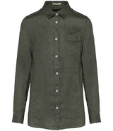 Spasso Ladies Long Sleeve Linen Shirt SP505
