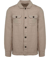 Spasso Linen Washed Overshirt SP516 - Washed Linen Sand