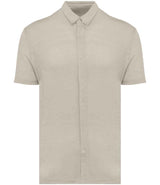 Spasso Short Sleeve Linen Shirt SP517 - Linen Sand