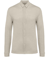 Spasso Long Sleeve Linen Shirt SP518 - Linen Sand
