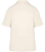 Spasso Ladies Short Sleeve Linen Bowling Collar Shirt SP523