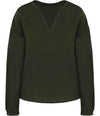 Spasso Ladies Linen Blouse SP524 - Organic Khaki