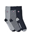 Lambretta 3 Pack Checker Sock SS1560