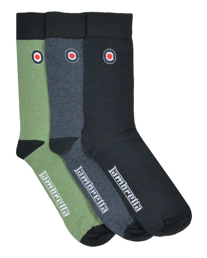 Lambretta 3 Pack Classic Sock SS1562