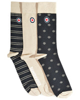 Lambretta 3 Pack Paisley Sock SS1600