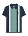 Lambretta Classic Polo SS4025 - Navy/Smoke Blue