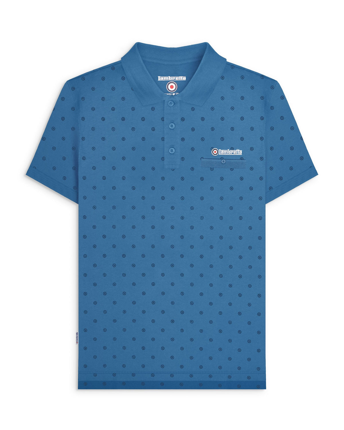 Lambretta Target AOP Premium Polo SS4299