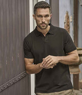 Tee Jays Luxury Stretch V Neck Polo Shirt T1404