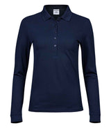 Tee Jays Ladies Luxury Stretch Long Sleeve Polo Shirt T146