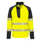 Portwest PW3 Hi-Vis 1/4 Zip Sweatshirt T172