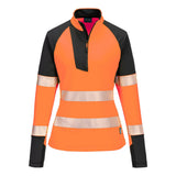 Portwest PW3 Hi-Vis Women's 1/4 Zip Sweatshirt T173