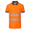 Portwest PW3 Hi-Vis Polo Shirt Short Sleeve T180
