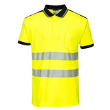Portwest PW3 Hi-Vis Cotton Comfort Polo Shirt S/S T180