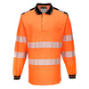Portwest PW3 Hi-Vis Cotton Comfort Polo Shirt L/S T184