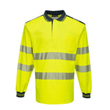 Portwest PW3 Hi-Vis Polo Shirt Long Sleeve T184