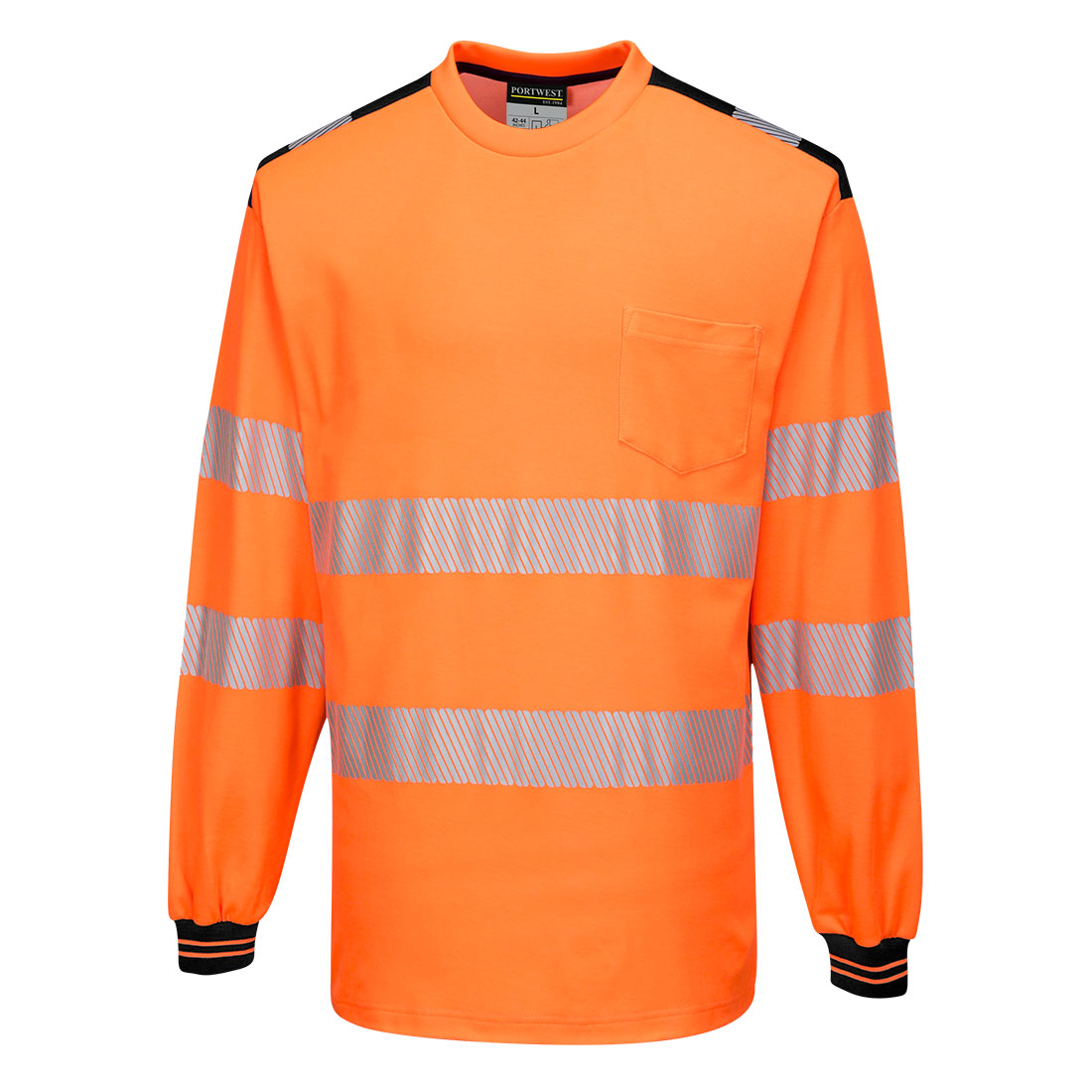 Portwest PW3 Hi-Vis Cotton Comfort T-Shirt L/S T185