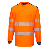 Portwest PW3 Hi-Vis Cotton Comfort T-Shirt L/S T185