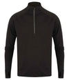 Tombo Long Sleeve Zip Neck Performance Top TL562 - front view