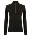 Tombo Ladies Long Sleeve Zip Neck Performance Top TL563