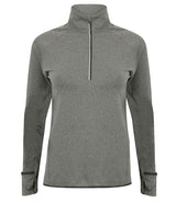 Tombo Ladies Long Sleeve Zip Neck Performance Top TL563