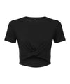 TriDri Women's TriDri twist crop top TR068 - front view