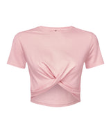 TriDri Women's TriDri twist crop top TR068 - front view