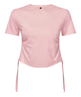 TriDri Women's TriDri ruched crop top TR069 - front view