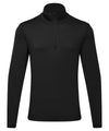 TriDri Men's TriDri recycled long sleeve brushed back ¼ zip TR111 - front view