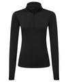 TriDri Women's TriDri recycled long sleeve brushed back ¼ zip TR121 - front view