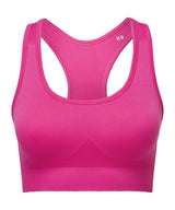 Tridri seamless 3D fit" multi-sport sculpt solid colour bra" TR214 - front view