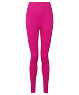 TriDri Women's TriDri seamless 3D fit" multi-sport sculpt solid colour leggings " TR215 - front view