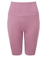 TriDri Women's TriDri ribbed seamless 3D fit" cycle shorts" TR225 - front view