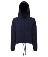 TriDri Women's TriDri recycled cropped oversize full-zip hoodie TR601 - front view