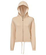 TriDri Women's TriDri recycled cropped oversize full-zip hoodie TR601 - front view