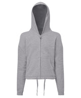 TriDri Kids TriDri recycled cropped oversize full-zip hoodie TR61B - front view